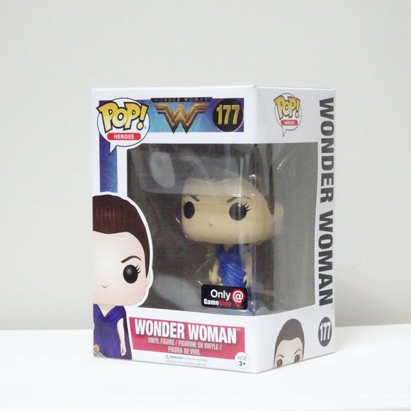 Wonder Woman (Blue Dress) Games Stop Exclusive Funko Pop! #177 - Picture 2 of 4